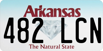 AR license plate 482LCN