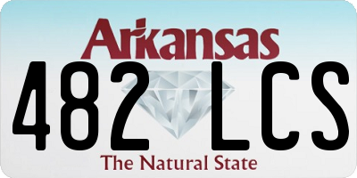 AR license plate 482LCS