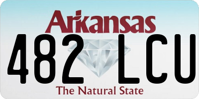 AR license plate 482LCU