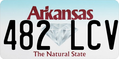 AR license plate 482LCV