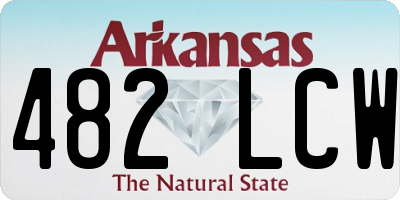 AR license plate 482LCW