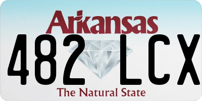 AR license plate 482LCX
