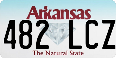 AR license plate 482LCZ