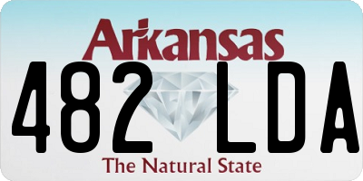 AR license plate 482LDA