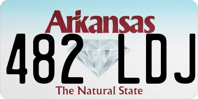 AR license plate 482LDJ