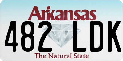 AR license plate 482LDK