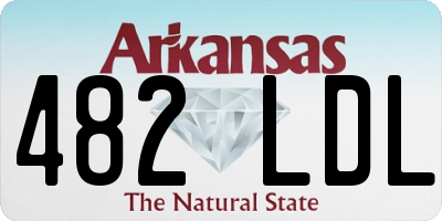 AR license plate 482LDL