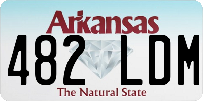 AR license plate 482LDM