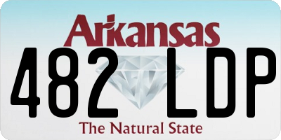 AR license plate 482LDP