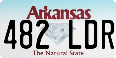 AR license plate 482LDR