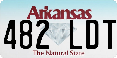 AR license plate 482LDT