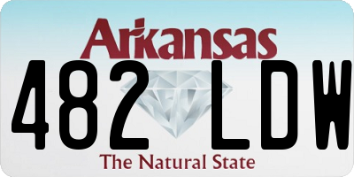 AR license plate 482LDW
