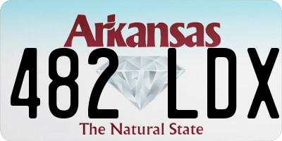 AR license plate 482LDX