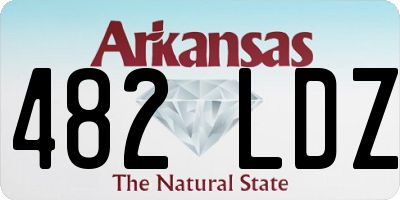 AR license plate 482LDZ