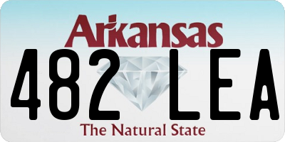 AR license plate 482LEA