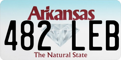 AR license plate 482LEB