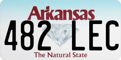AR license plate 482LEC