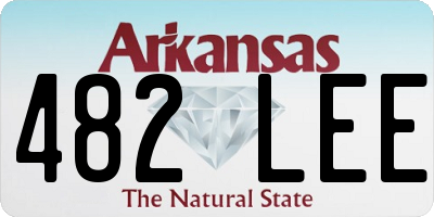 AR license plate 482LEE