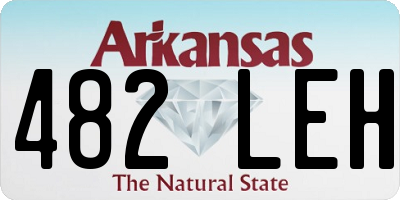 AR license plate 482LEH
