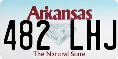 AR license plate 482LHJ