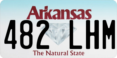 AR license plate 482LHM