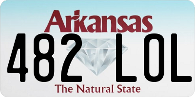 AR license plate 482LOL