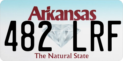 AR license plate 482LRF
