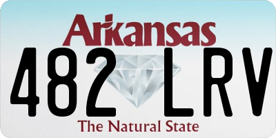 AR license plate 482LRV