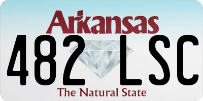 AR license plate 482LSC