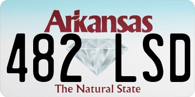 AR license plate 482LSD