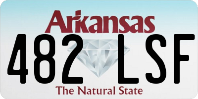 AR license plate 482LSF
