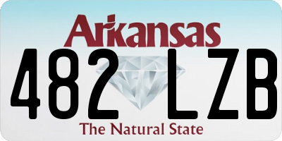 AR license plate 482LZB