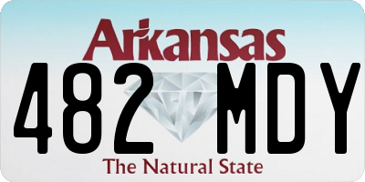 AR license plate 482MDY