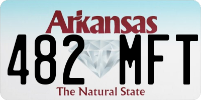 AR license plate 482MFT