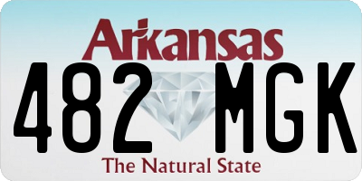 AR license plate 482MGK
