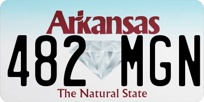 AR license plate 482MGN