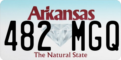 AR license plate 482MGQ