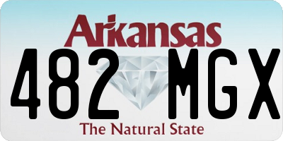 AR license plate 482MGX