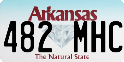 AR license plate 482MHC