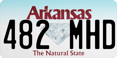 AR license plate 482MHD
