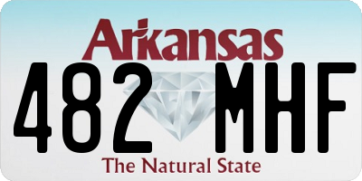 AR license plate 482MHF