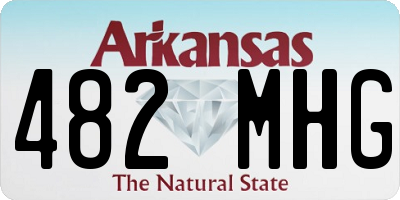 AR license plate 482MHG