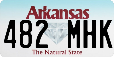 AR license plate 482MHK
