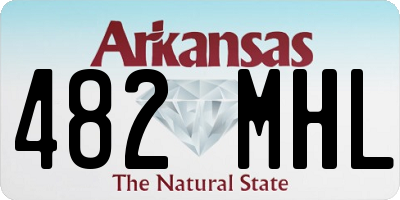 AR license plate 482MHL