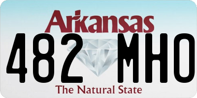 AR license plate 482MHO