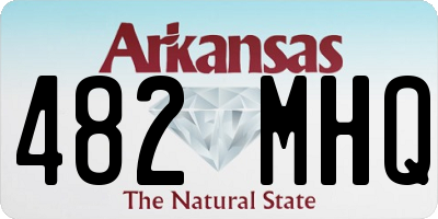 AR license plate 482MHQ