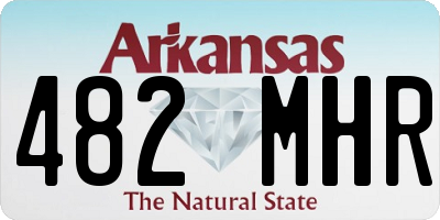 AR license plate 482MHR