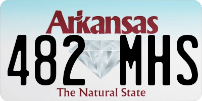 AR license plate 482MHS