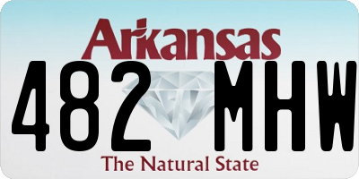 AR license plate 482MHW