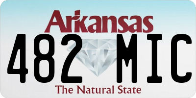 AR license plate 482MIC